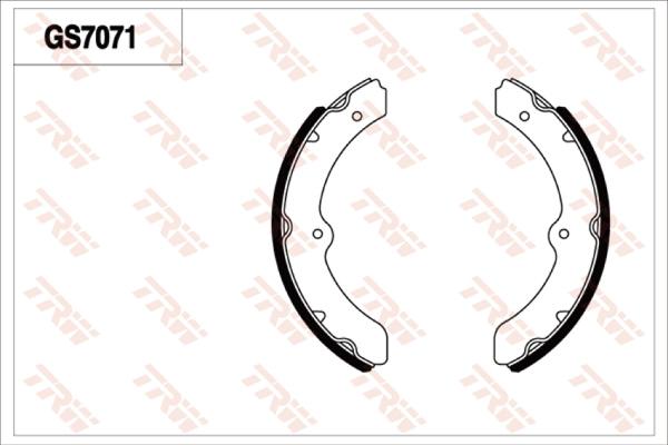 TRW GS7071 - Jeu de mâchoires de frein cwaw.fr