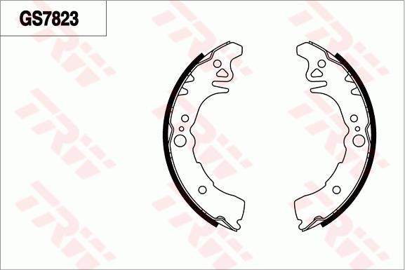 TRW GS7823 - Jeu de mâchoires de frein cwaw.fr