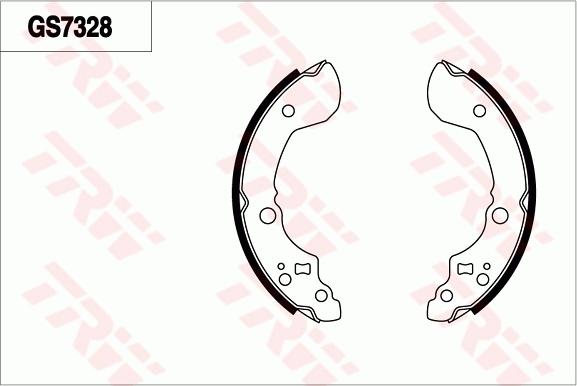 TRW GS7328 - Jeu de mâchoires de frein cwaw.fr