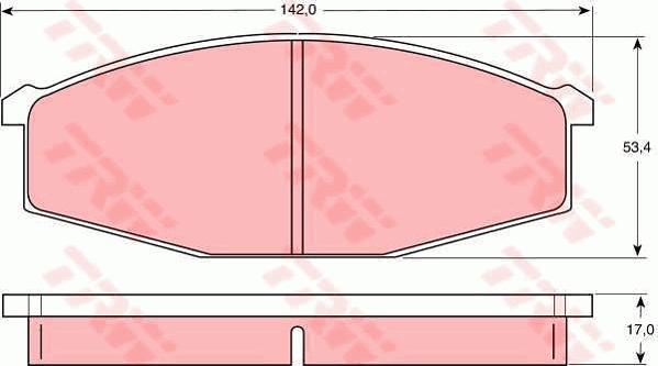 TRW GTD1067 - Kit de freins, frein à disques cwaw.fr