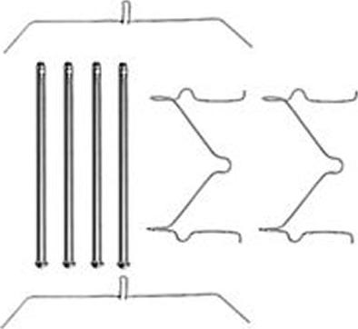 TRW PFK290 - Kit d'accessoires, plaquette de frein à disque cwaw.fr