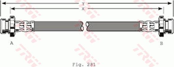 TRW PHA259 - Flexible de frein cwaw.fr