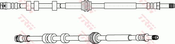 TRW PHB661 - Flexible de frein cwaw.fr