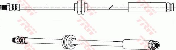 TRW PHB637 - Flexible de frein cwaw.fr