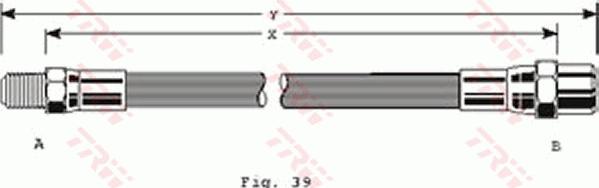 TRW PHB198 - Flexible de frein cwaw.fr