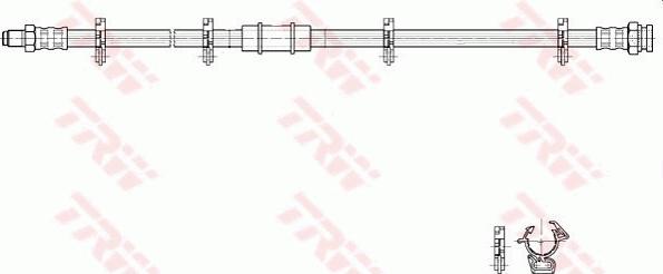 TRW PHB192 - Flexible de frein cwaw.fr