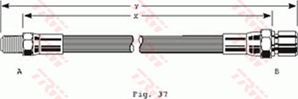 TRW PHB146 - Flexible de frein cwaw.fr