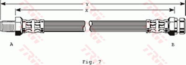 TRW PHB134 - Flexible de frein cwaw.fr