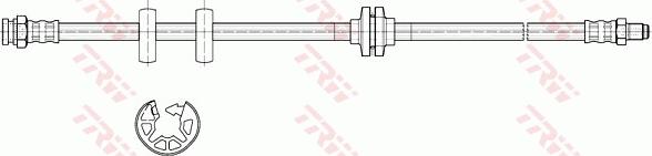 TRW PHB399 - Flexible de frein cwaw.fr