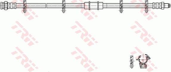 TRW PHB269 - Flexible de frein cwaw.fr