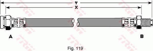 TRW PHB270 - Flexible de frein cwaw.fr