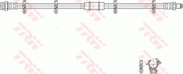 TRW PHB273 - Flexible de frein cwaw.fr