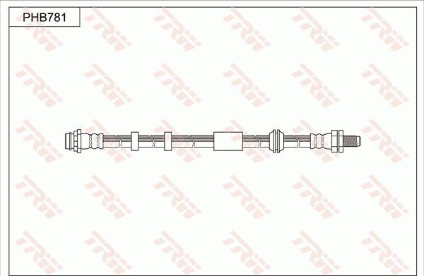 TRW PHB781 - Flexible de frein cwaw.fr