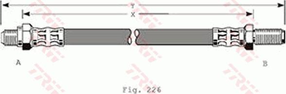 TRW PHC102 - Flexible de frein cwaw.fr