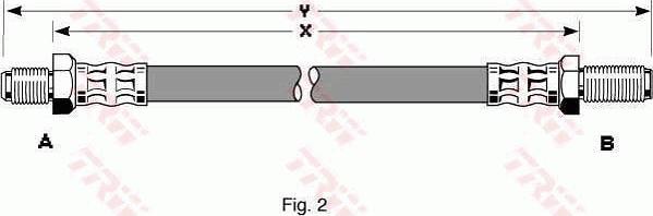 TRW PHC250 - Flexible de frein cwaw.fr