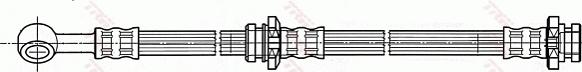 TRW PHD497 - Flexible de frein cwaw.fr