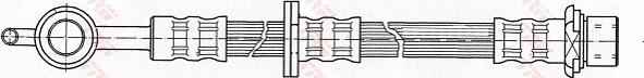 TRW PHD502 - Flexible de frein cwaw.fr