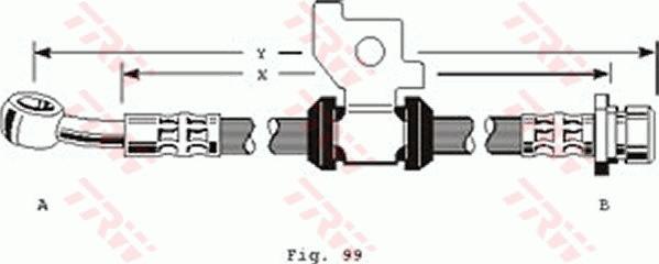 TRW PHD151 - Flexible de frein cwaw.fr