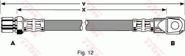 TRW PHD105 - Flexible de frein cwaw.fr