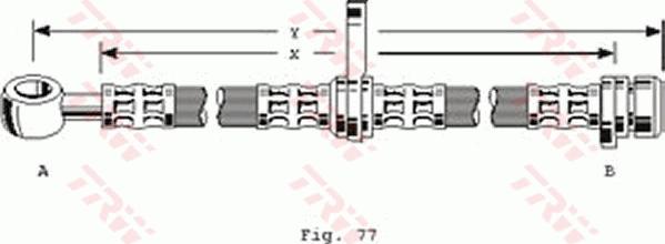 TRW PHD136 - Flexible de frein cwaw.fr