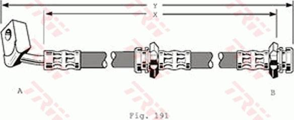 TRW PHD130 - Flexible de frein cwaw.fr