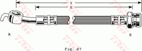 TRW PHD290 - Flexible de frein cwaw.fr