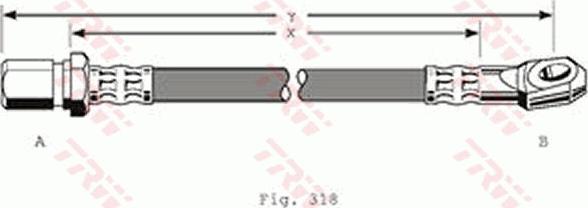 TRW PHD241 - Flexible de frein cwaw.fr