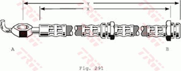 TRW PHD220 - Flexible de frein cwaw.fr