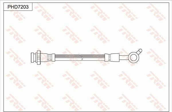 TRW PHD7203 - Flexible de frein cwaw.fr