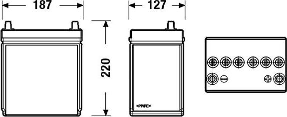 Tudor TB356 - Batterie de démarrage cwaw.fr