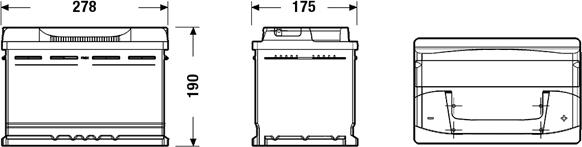 Tudor TB740 - Batterie de démarrage cwaw.fr