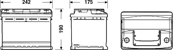 Tudor TC550 - Batterie de démarrage cwaw.fr