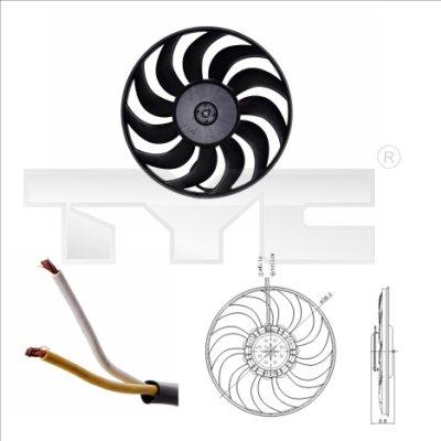 TYC 802-0051 - Ventilateur, refroidissement du moteur cwaw.fr