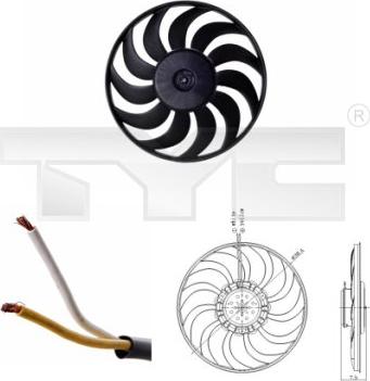 TYC 802-0052 - Ventilateur, refroidissement du moteur cwaw.fr