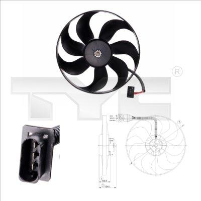 TYC 802-0009 - Ventilateur, refroidissement du moteur cwaw.fr