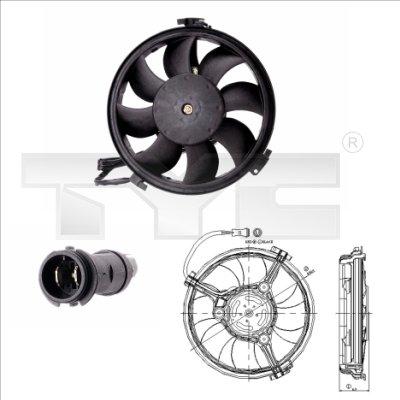 TYC 802-0004 - Ventilateur, refroidissement du moteur cwaw.fr