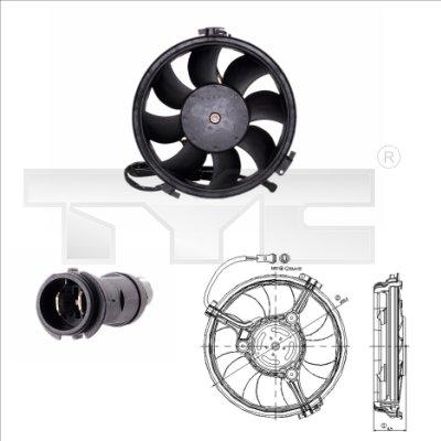 TYC 802-0005 - Ventilateur, refroidissement du moteur cwaw.fr