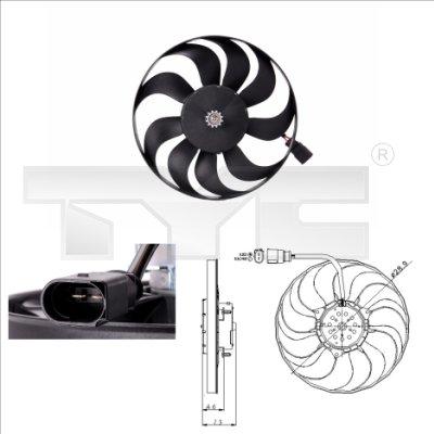 TYC 802-0001 - Ventilateur, refroidissement du moteur cwaw.fr