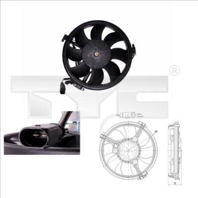 TYC 802-0003 - Ventilateur, refroidissement du moteur cwaw.fr