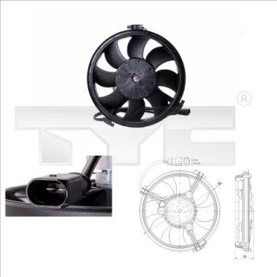 TYC 802-0002 - Ventilateur, refroidissement du moteur cwaw.fr