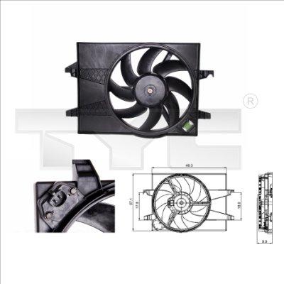 TYC 810-0025 - Ventilateur, refroidissement du moteur cwaw.fr