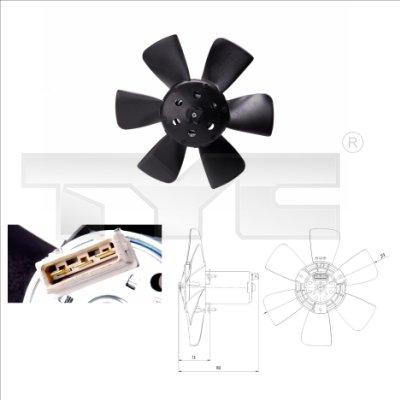 TYC 831-0011 - Ventilateur, refroidissement du moteur cwaw.fr