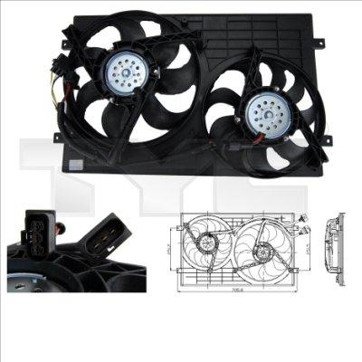 TYC 832-0001 - Ventilateur, refroidissement du moteur cwaw.fr