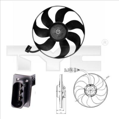 TYC 837-0004 - Ventilateur, refroidissement du moteur cwaw.fr