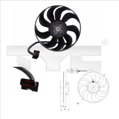 TYC 837-0001 - Ventilateur, refroidissement du moteur cwaw.fr