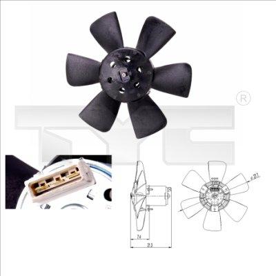 TYC 837-0008 - Ventilateur, refroidissement du moteur cwaw.fr