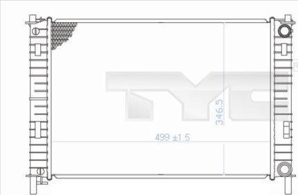 TYC 710-0029 - Radiateur, refroidissement du moteur cwaw.fr