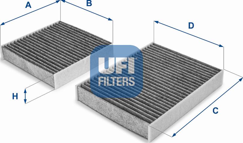 UFI 54.164.00 - Filtre, air de l'habitacle cwaw.fr