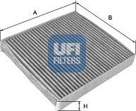 UFI 54.165.00 - Filtre, air de l'habitacle cwaw.fr