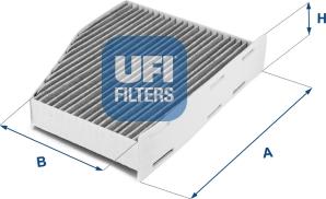 UFI 54.124.00 - Filtre, air de l'habitacle cwaw.fr